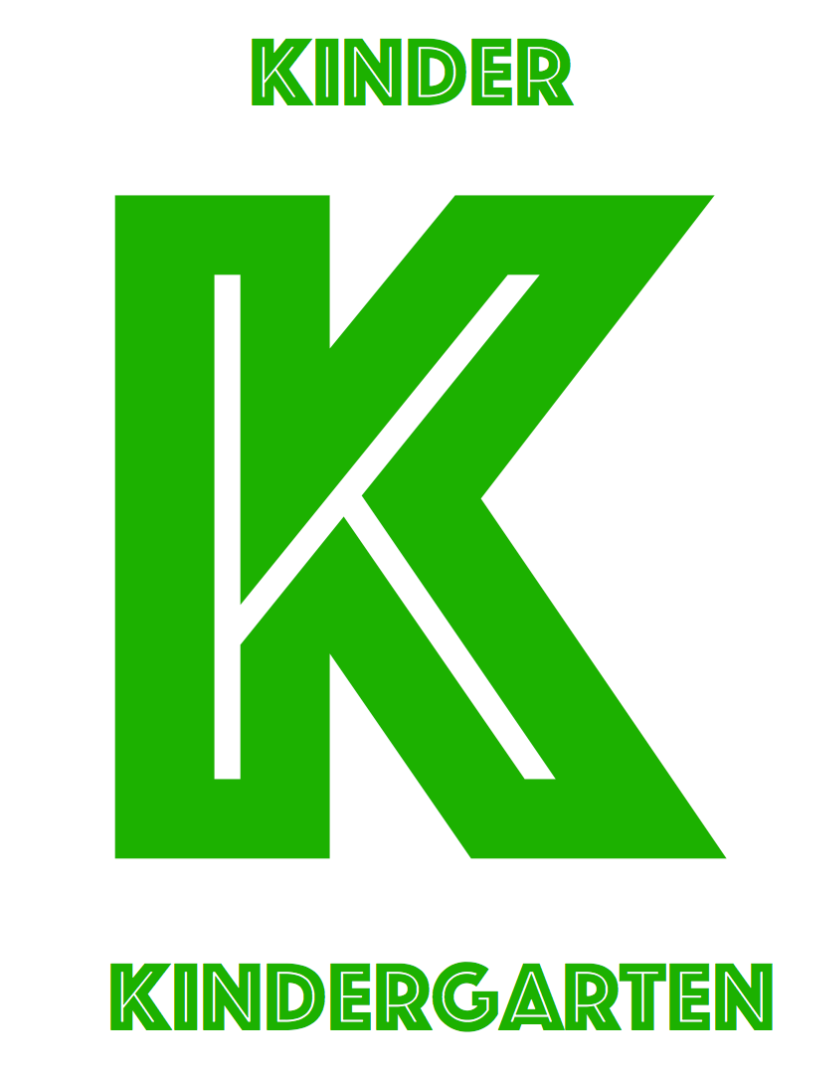 Green K block letter