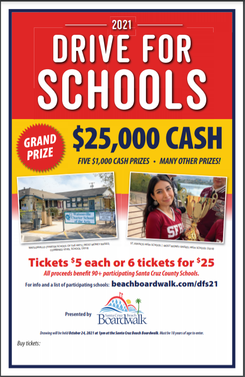 Drive for Schools 2021 Fundraiser flyer